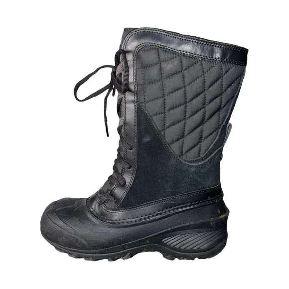 The North Face Thermoball Waterproof Leather Snow Ski Sledding Boots Girl's 4 - Picture 4 of 10